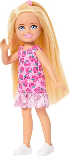 Muñeca Barbie Chelsea pequeña de 6 pulgadas con vestido y zapatos miniatura 5