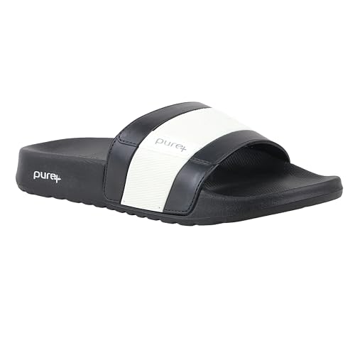 Image of WELCOME mens Welcome Pure-51 Men's Sliders /Slippers Lightweight Super Flexible Stylish Dailywear Sliders /Slippers for Men Slipper