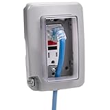 Intermatic WP6000G Low-Profile In-Use Weatherproof Cover, Gray - Durable Outdoor Outlet Protection |