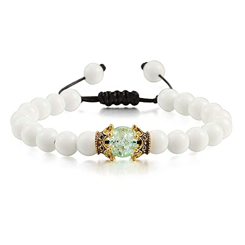 Bracelet perles de pierre naturelle ajustable pour un style élégant au quotidien