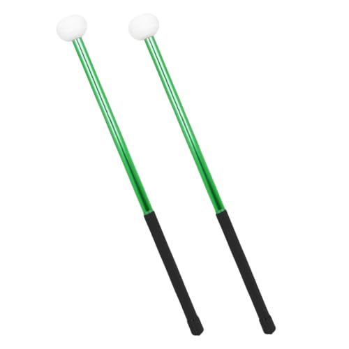 Par de baquetas con cabeza de fieltro verde LIOOBO miniatura 6