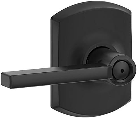 Schlage Lock Company F40LAT622GRW Latitude Door Lever, Matte Black