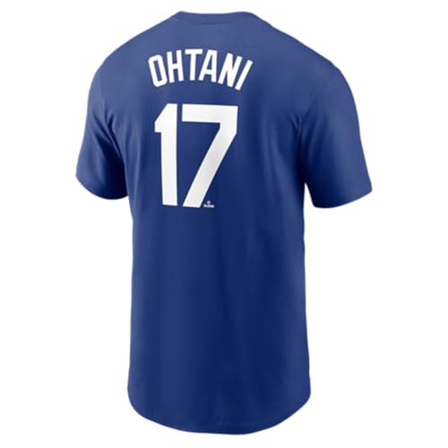 Nike Los Angeles Dodgers Shohei Ohtani 2025 World Series Champions Name & Number T-Shirt - Royal (US, Alpha, X-Large, Regular, Regular, Blue)