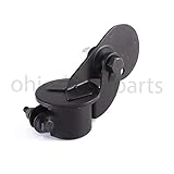 1' Inch Tractor Exhaust Silencer Weather Cap Muffler Cover Rain Flap (Black)