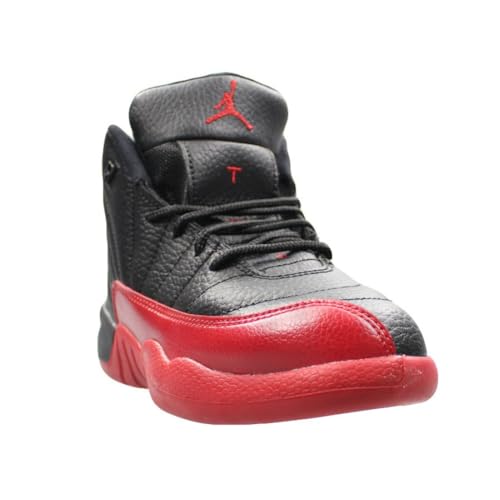 JORDAN 12 Retro Little Kids Style, Black/Varsity Red, 23