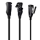 HYS Security Headset Kompatibel für Motorola MTH500 MTH600 MTH650 MTH800 MTH850 MTP850 MTS850 Funkgerät | mit Schallschlauch und PTT-Taste (Typ 2)