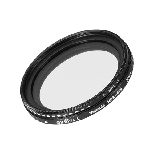 MECCANIXITY ND2-400 Lens Filter Variable Neutral Density Lens Filter 37mm Circular ND Filter Grayscale Filter for Camera Photography Lens
