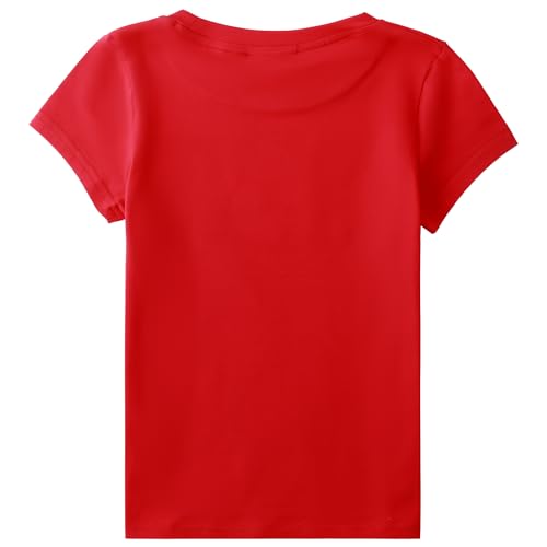 Image of 4th of July Shirts for Girls Patriotic American Flag Kids Clothing
