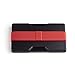 Radix One Slim Wallet (Black/Red) - Minimalist Front Pocket Ultralight Thin Polycarbonate Wallet Money Clip