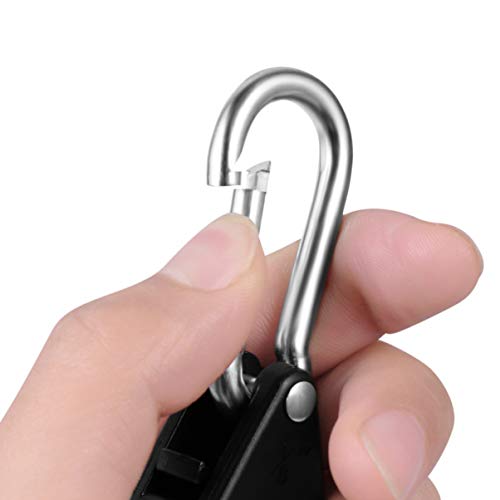 Cabides de luz de cultivo ULTECHVO de 1/8 polegada, resistente e ajustável, cabide de corda para ilu