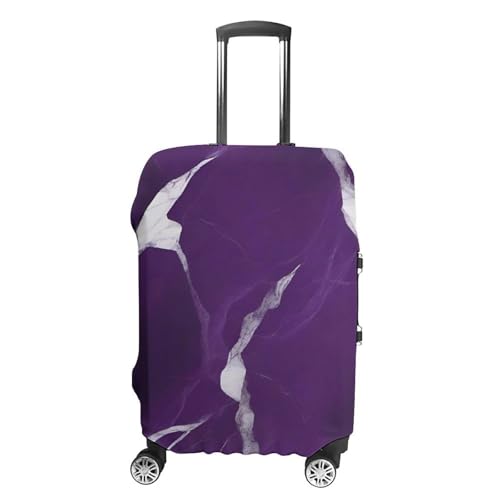 Housse de bagage violette foncée S pour valise de 48,3 à 81,3 cm élastique et lavable