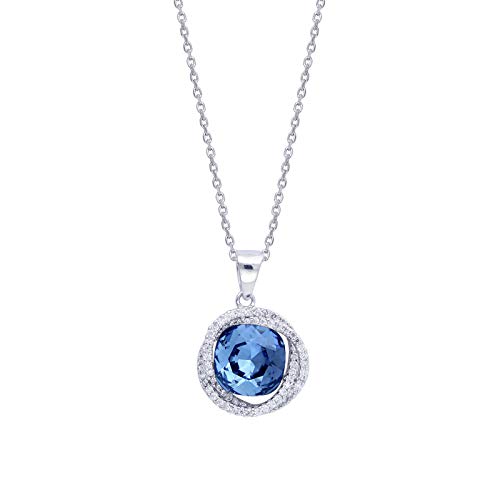 Chaîne de clavicule anti-ternissement avec pendentif en cristal brillant