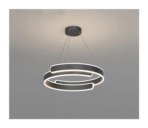 Lampe suspendue LED anneau pour éclairer une table de salle à manger et décorer le salon