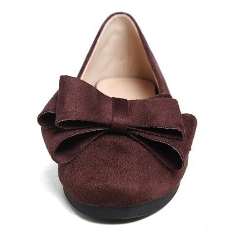 Image of TN TANGNEST Women Fashion Bowknot Flats Comfort Pointed Toe Dress Shoes
