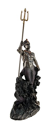 Estatua Veronese Design Olokun Owner of The Deep Sea Bronze miniatura 2