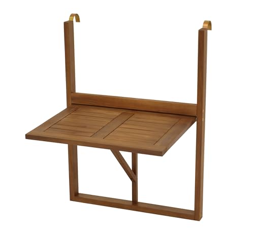 DEGAMO Balkonhängetisch Hängetisch 60x40cm klappbar...
