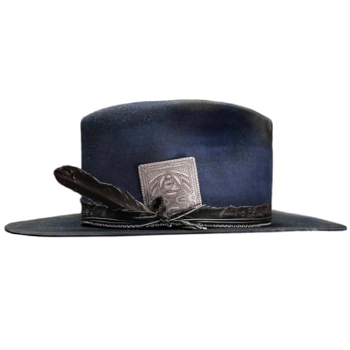 Chapeau tête de mort Dark Series fedora haut de gamme en laine pour événementiel