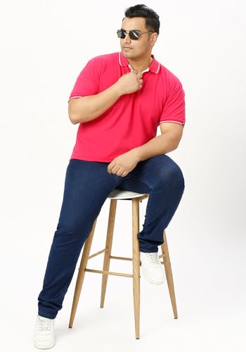 Image of Wear Your Opinion Men's Plus Size Tipped Polo Collar Neck Tshirt