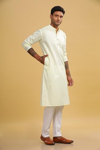 Image of BE ACTIVE Cotton Kurta for Men | Traditional and Classy Design | Indian Kurta | Full Sleeve Kurta
