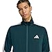 adidas Men's 3-Stripes Tricot Colorblock Track Top, Aurora Ivy/White, Large/Tall