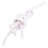 VANZACK 1 Par Cordones Planos de Algodón para Zapatillas Cordones Impermeables para Calzado Casual Agujetas Resistentes con Punta para Instalación