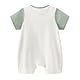 gurcooc Baby Jungen Mädchen Strampler Neugeborene Kurzarm Baumwolle Bodysuit Cartoon Sommer Baby Body Outfit Set, 0-18 Monate