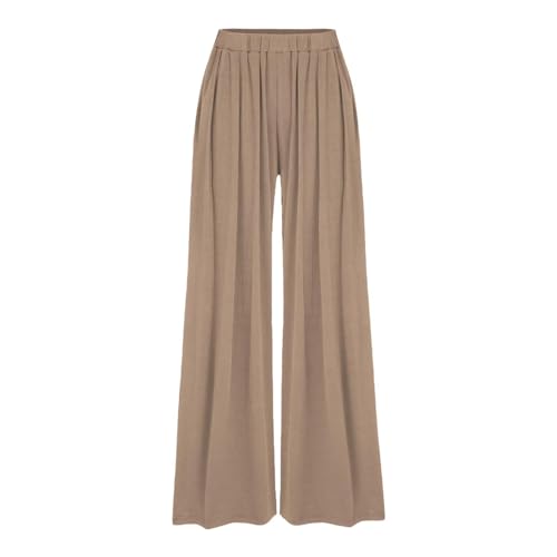 Pantalones de lino para mujer, de ajuste regular, para viajes, construcción, sueltos, deportivos, de piel, a cuadros, para bicicleta, caqui, S
