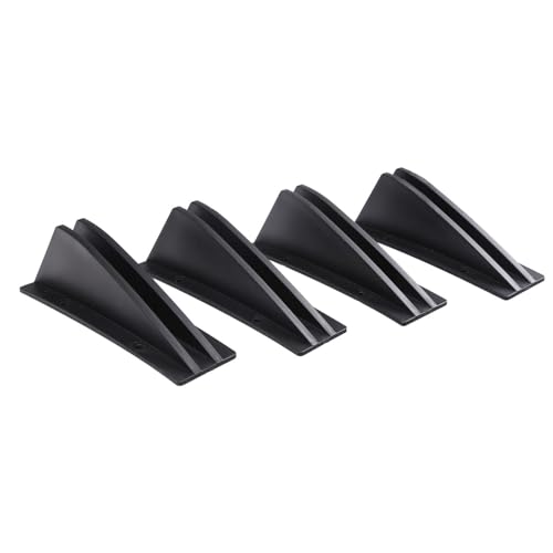HWKKSHUBM Coche Spoiler de Parachoques Trasero para Opel Astra 2001-2004 2005 2006 2007 2008 2009 2010 2011 2012, Difusor Labio ala,Black