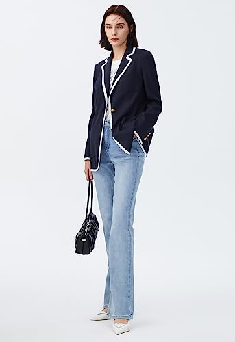 Women's Notch Lapel Blazer Casual Dinner Wedding Two Buttons Suit Jacket4