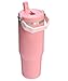 STANLEY IceFlow 2.0 Flip Straw Tumbler with Handle 30 oz | Twist On Lid and Flip Up Straw | Leakproof Water Bottle | Insulated Stainless Steel | BPA-Free | Pink Mesa