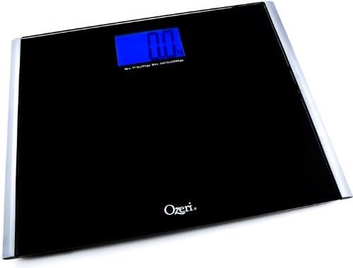 Ozeri Precision Pro II Digital Bath Scale (440 lbs Capacity) with Weight Change Detection Technology