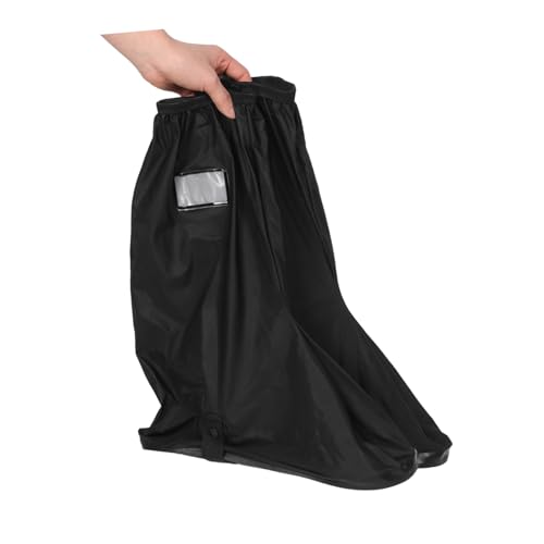 1 par de fundas impermeables para calzado para exterior, protectoras contra lluvia y deslizamiento, diseño de tubo alto, fáciles de poner, para ciclismo, senderismo y viajes, para mujeres miniatura 4