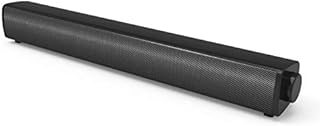 USB Powered Computer Stereo Speaker, Portable Mini Sound Bar for Desktop Computer, Windows PCs, Laptop - Black (USB)