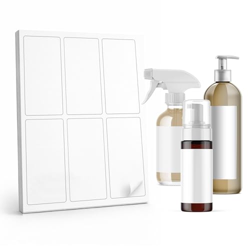 Étiquettes pour bouteille en vinyle Dashleigh pour cosmétiques et épices maison
