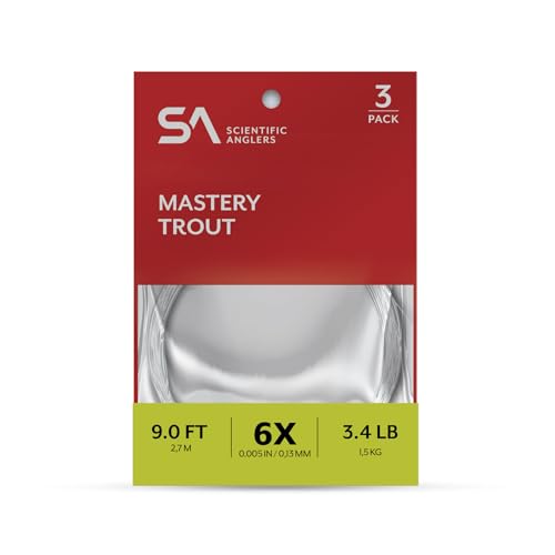 Scientific Anglers Mastery Trout Leader 9 5X 3-Pack