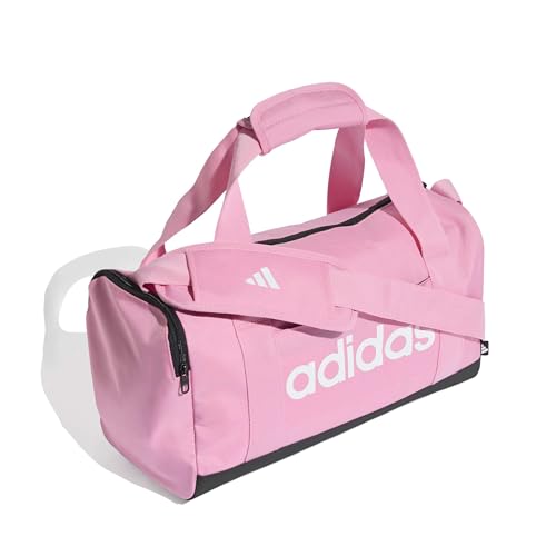 adidas Bolsa esportiva linear unissex Essentials, St Tropic Bloom/branca, PP