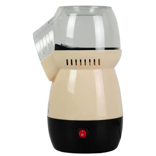 YOUFE Máquina para Hacer Palomitas De Maíz, Máquina De Palomitas para Niños Doméstica, para Fiesta Familiar, con Taza Medidora Y Tapa Superior,Amarillo