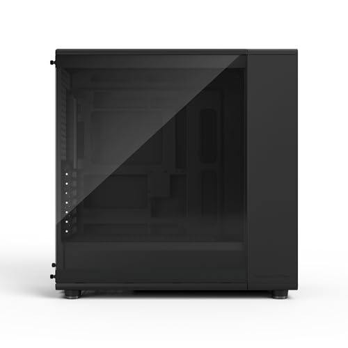Image of Fractal Design North XL Momentum Black - Glass Side Panel - Genuine Blackened Oak Wood Front - High Airflow PC Gaming Case - Three Powerful 140mm Momentum Fans Included - ATX /E-ATX Support