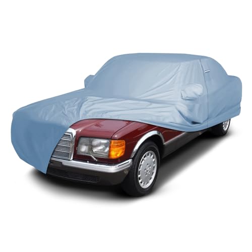 Image of iCarCover Premium Car Cover for 1986-1991 Mercedes-Benz 560SE, 560SEL Heavy Duty Waterproof All-Weather Automobiles Custom Fit Indoor Outdoor UV Snow Protection Covers with Straps and Bag