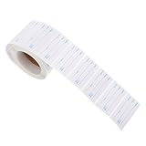 Zerodeko Étiquettes Inscriptibles Autocollantes pour Date Alimentaire, 1 Rouleau de 500 Pièces, Faciles à Coller, en Papier Couché, pour Bocaux en Verre et Bouteilles D'huile Essentielle,