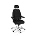 Produktbild hjh OFFICE 608916 Arbeitsstuhl 24 Hours I Stoff Schwarz robuster 24 Stunden Bürostuhl ergonomisch, bis 150kg belastbar
