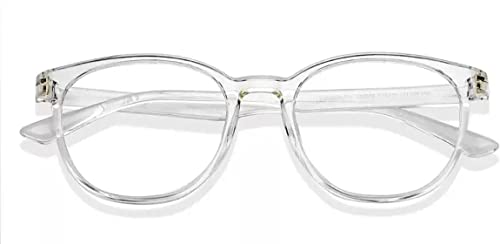 Image of IFLASH Blue Light Blocking Glasses Gaming Filter Transparent Round Eyeglasses for Eye Protection Men Women, Computer /Tablet /Laptop /Mobile /TV, Anti-blue & Anti eyestrain
