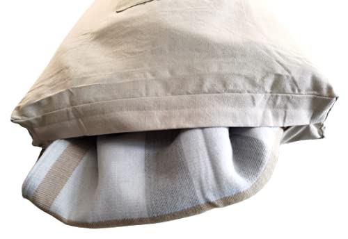 Hanging Laundry Hamper with Front Pocket, Beige, 65 Liters by GORISEN - Used condition - US$8.39