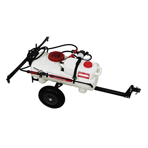 Chapin 97661E: 15-Gallon Made in the USA 15-Gallon Mixes on Exit 12V 2.5 GPM Pump ATV/UTV Tow Behind Spot Sprayer with Separate Water Tank and Concentration Tank to Mix on Demand Translucent White