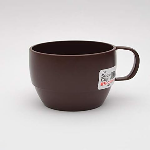 Microwavable Soup Bowl Mug, Unbreakable Cup for Kids Camping Travel, Hot or Cold Beverage Cereal Stew Tea Cafe au Lait, 350ml 11.8 ounce BPA Free Non-Toxic Dishwasher Safe, Made in Japan (Chocolate) Cover