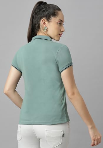Image of Wear Your Opinion Womens Premium Pique Polo Collar Neck T-Shirt Womens Premium Pique Polo Collar Neck T-Shirt (Design: Tipped Polo)