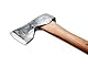 Handgeschmiedete Zimmermannsaxt STÅLBERG 500mm I Hultafors I Geschmiedet in Schweden I 1225g Premium Axt mit Hickory Holzstiel I Skandi Schliff I Inkl. Leder-Klingenschutz I 841730