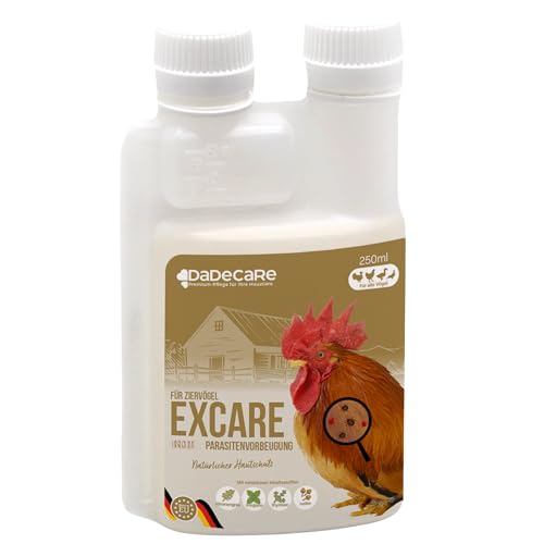 DADECARE Natural Antimite Preventive 250 ml - Geflügel Geflügel und exotisches Geflügel - Citronella und Nelkenextrakt - Natürliche Formel - Excare