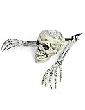 Creepy Cemetery Halloween Party Escaping Skeleton Yard Stake Decoration for Lawn, Plastic