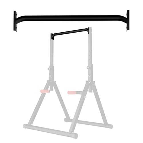 Image of WATBKHE Power Tower Pull Up Dip Station Foldable, Pull Up Bar Station Adjustable, Multi-Function Home Gym, Strength Training Fitness Equipment, Triangular Design, for Home Outdoor
